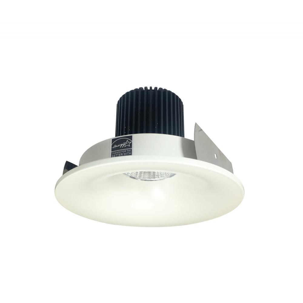 4&#34; Iolite LED Round Bullnose, 1000lm / 14W, 4000K, White Finish