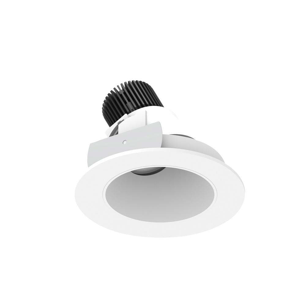 4&#34; Iolite LED Round Adjustable Slot, 1000lm / 14W, 2700K, Matte Powder White Reflector / Matte