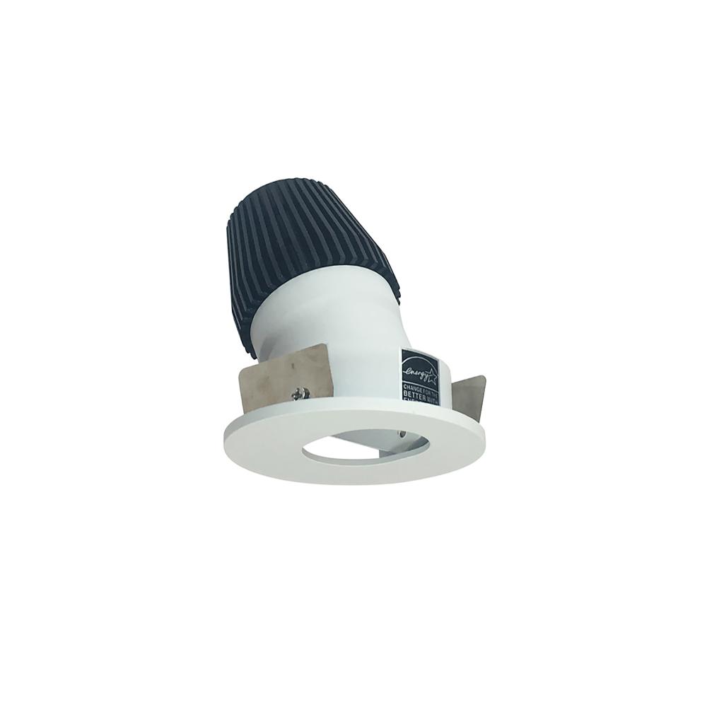 1&#34; Iolite LED BWF Round Adjustable Slot Aperture, 600lm, 2700K, Matte Powder White Slot Aperture