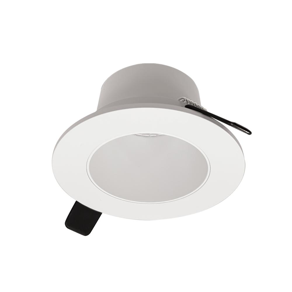 2&#34; Iolite Can-less Round Downlight Trim, White finish