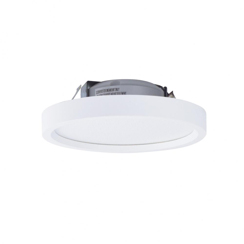 4&#34; SURF Round LED Surface Mount, 850lm / 11W, 5000K, White finish