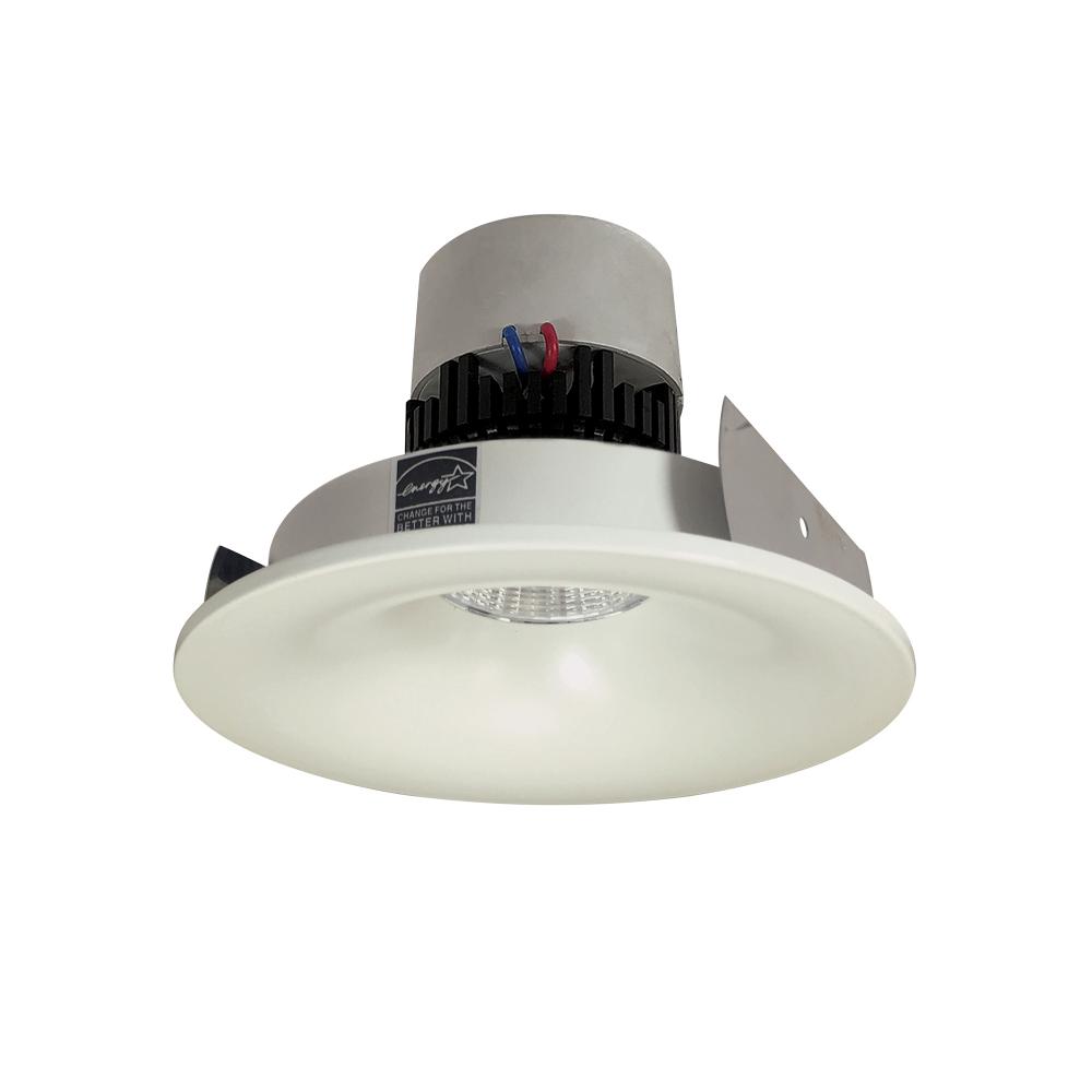 4&#34; Pearl LED Round Bullnose Retrofit, 1000lm / 12W, 2700K, White Finish