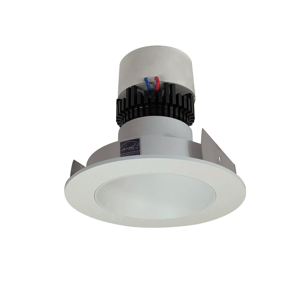 4&#34; Pearl LED Round Retrofit Reflector, 1000lm / 12W, 3500K, White Reflector / White Flange