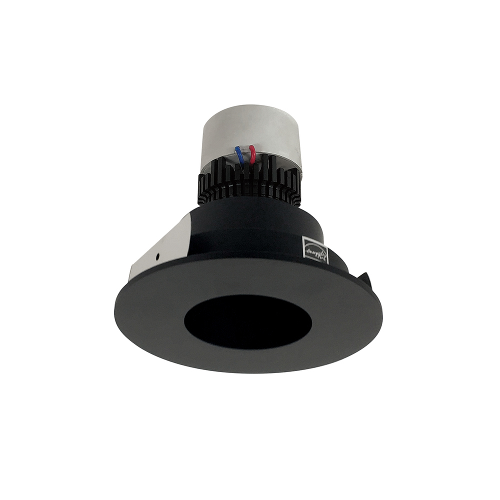 4&#34; Pearl LED Round Pinhole Retrofit, 800lm / 12W, Comfort Dim, Black Pinhole / Black Flange