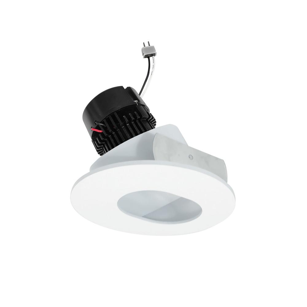 4&#34; Pearl Low Voltage LED Round Adjustable Slot Aperture Retrofit, 950lm / 11W, 3000K, Matte