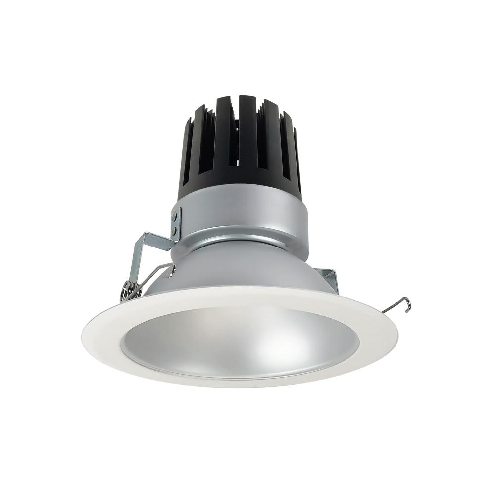6&#34; Marquise III Round Open Reflector, 2000lm, 3000K, Flood Optic, Haze Reflector/White Flange