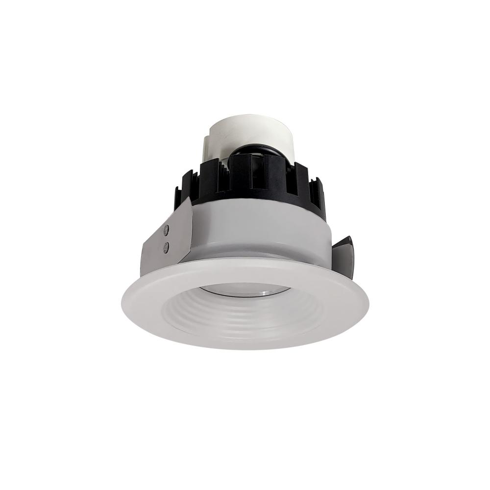 4&#34; Marquise III Retrofit, White Baffle/White Flange, 120-277V; 0-10V Dimming, 1300lm / 12W,