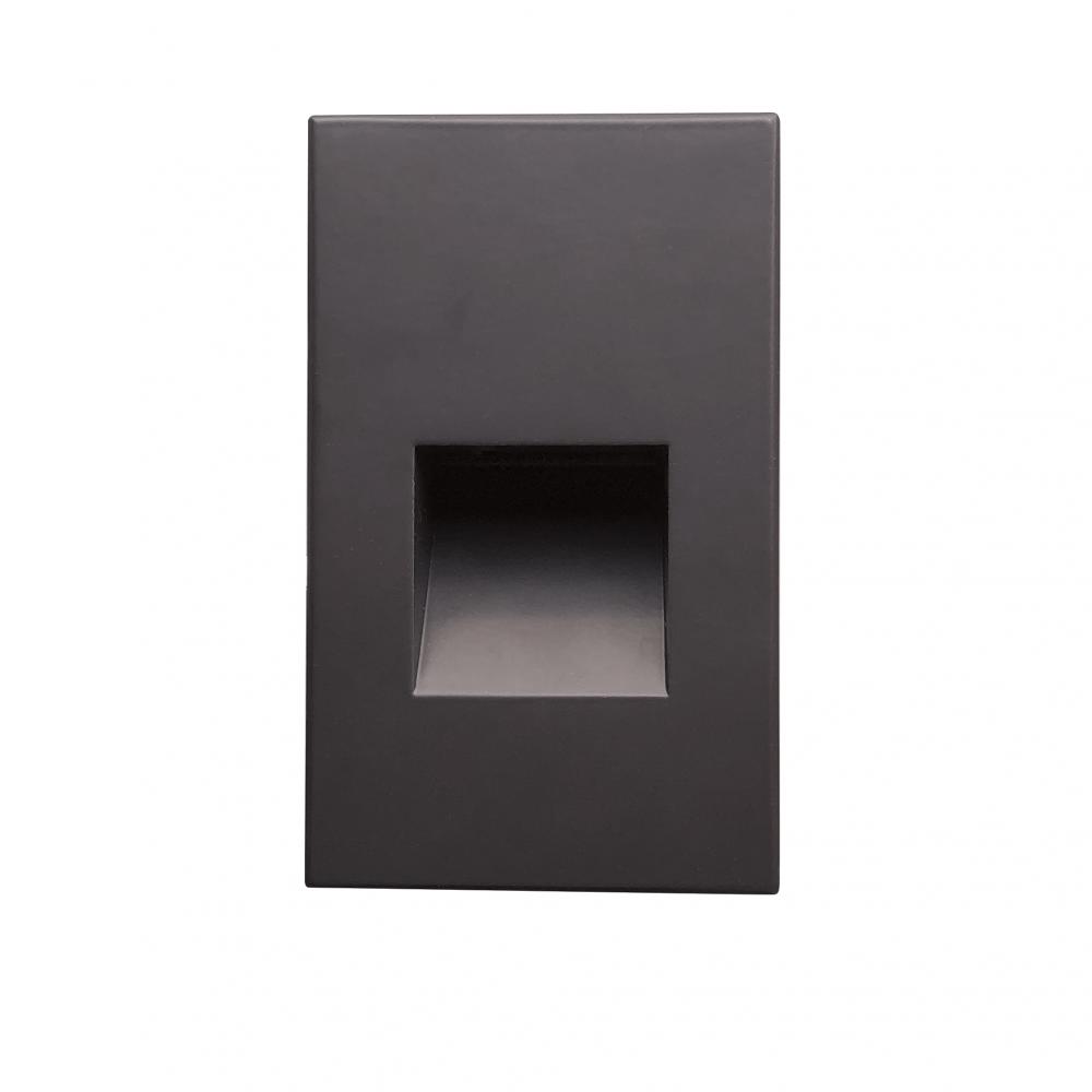 Ari LED Step Light w/ Vertical Wall Wash Face Plate, 37lm / 2.5W, 3000K, Deep Bronze Finish