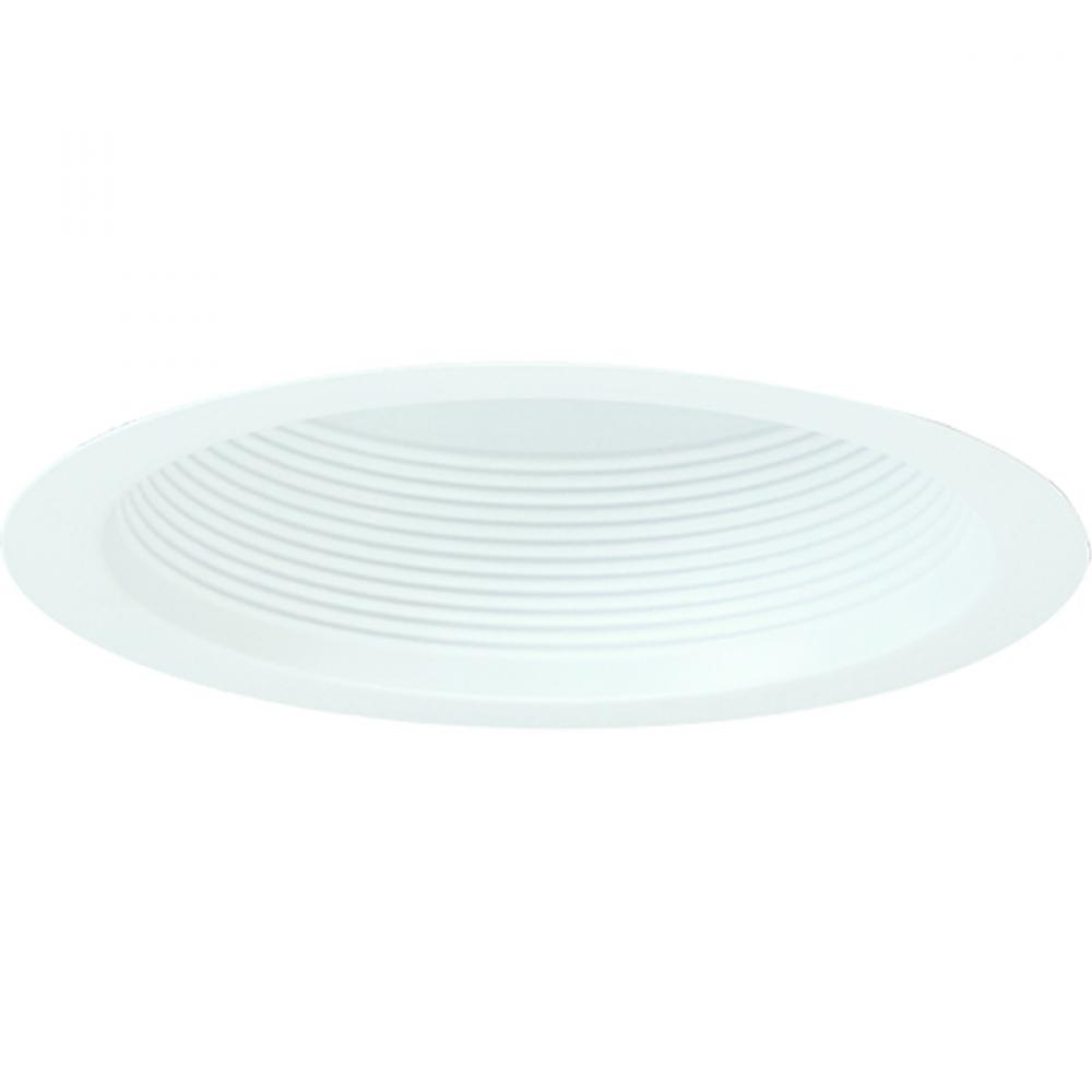 6&#34; Air-Tight Aluminum Baffle Cone w/ Flange, White