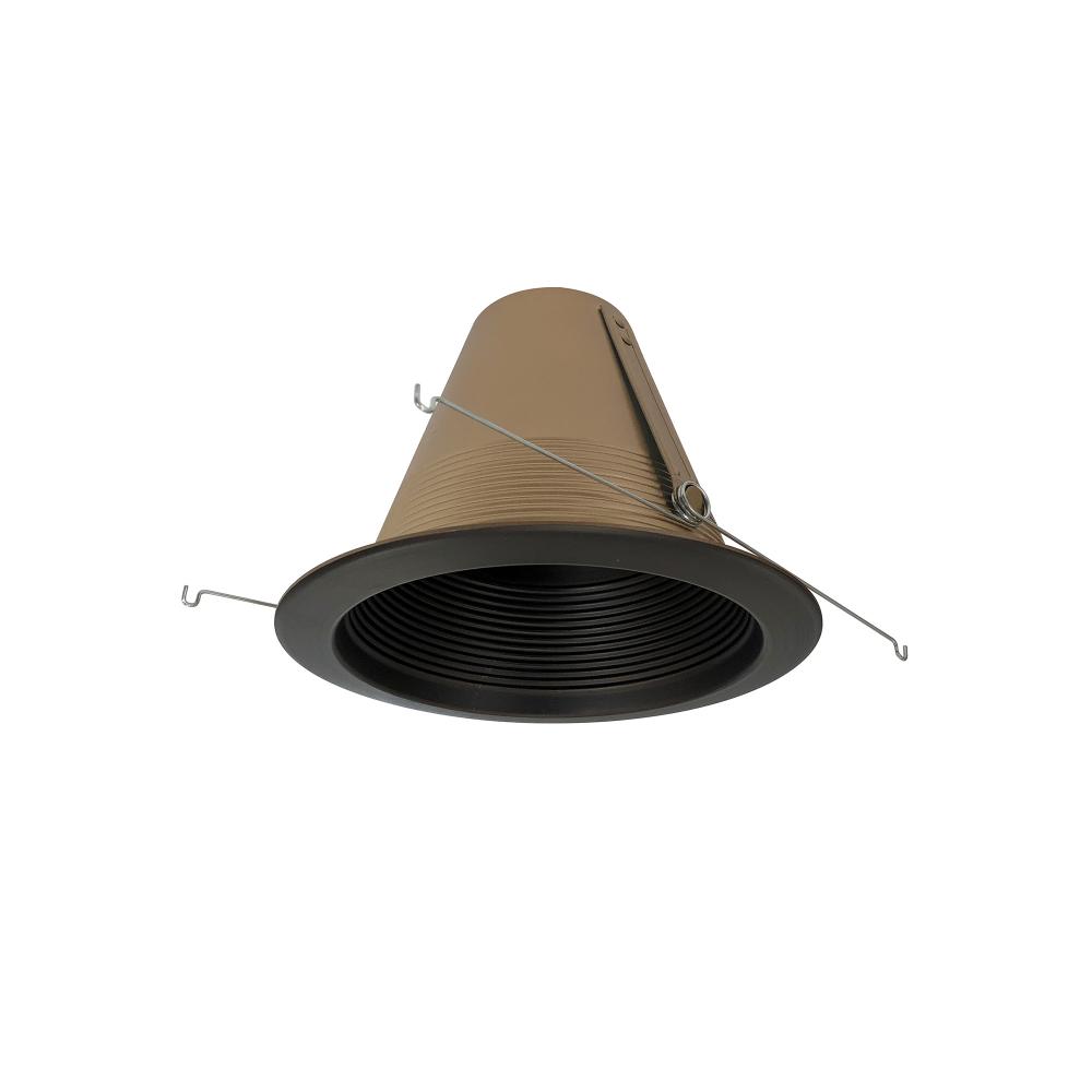 6&#34; Air-Tight Baffled Lensless Shower Trim, Bronze