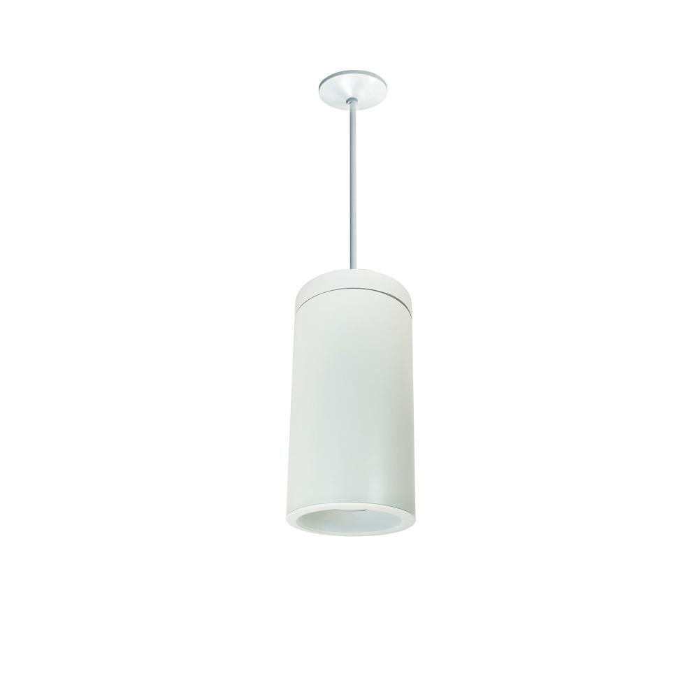 6&#34; Cobalt Pendant Mount Cylinder, White, 1000L, 3000K, White/White Reflector, 120V