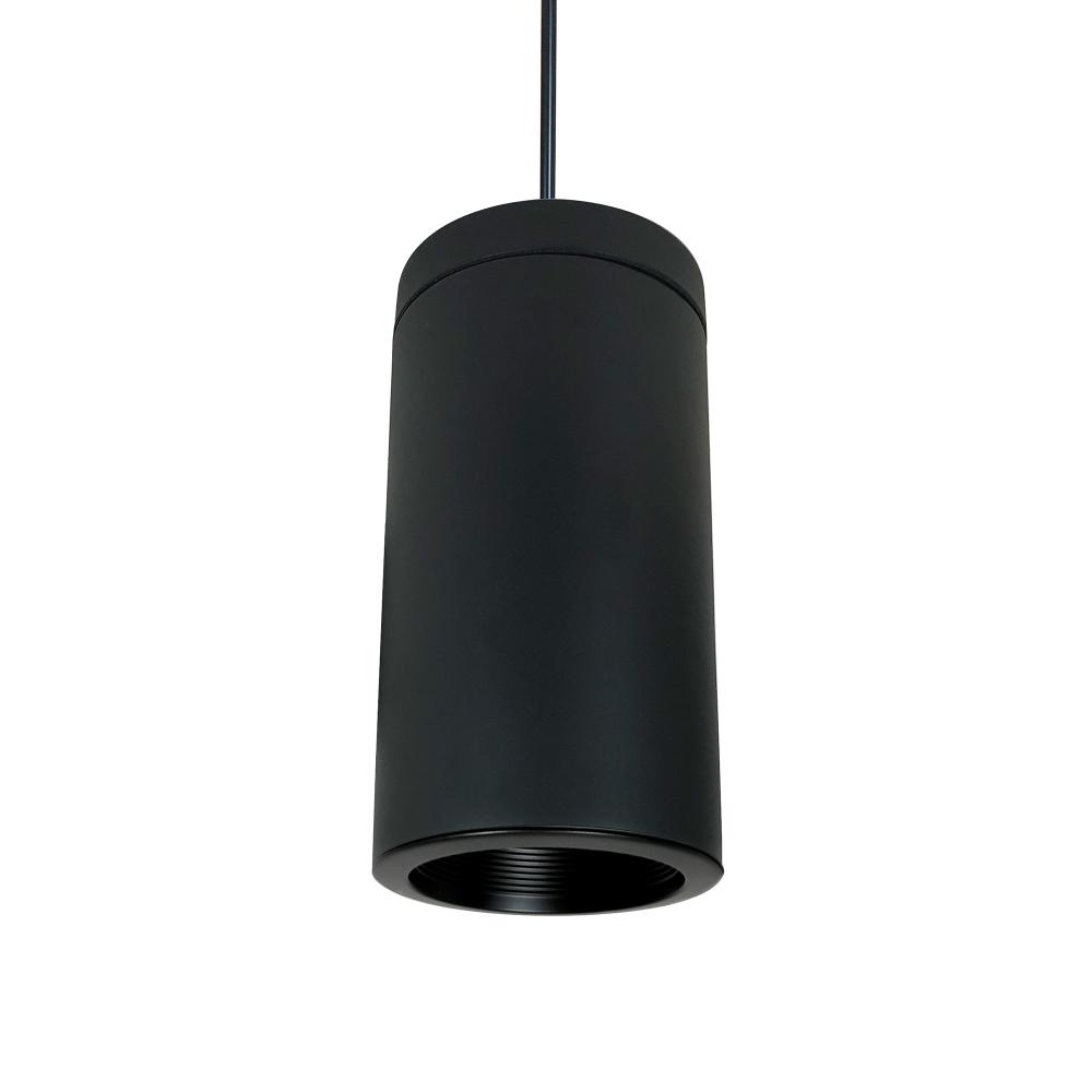 6&#34; Cylinder, Black, Pendant Mount, 32W Med. Base, Baffle, Black