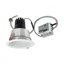 Nora NCR3-61L435FC01MPW - 6&#34; Sapphire III Retrofit, Matte Powder White Reflector/Matte Powder White Flange, 120V; 0-10V