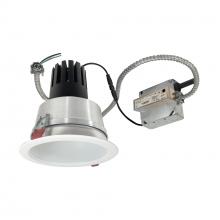 Nora NCR3-61L440FP01MPW - 6" Sapphire III Retrofit, Matte Powder White Reflector/Matte Powder White Flange, 120V; Phase