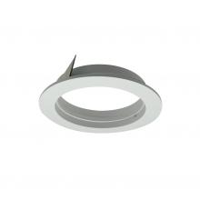 Nora NIO-4PRTFAMPW - 4&#34; Iolite PLUS Trimless to Flanged Converter Accessory, Matte Powder White