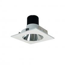 Nora NIO-4SNDC50XCMPW/10 - 4&#34; Iolite LED Square Reflector with Round Aperture, 1000lm / 14W, 5000K, Specular Clear