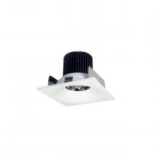 Nora NIOB-2SNB35QMPW - 2&#34; Iolite LED Square Bullnose, 10-Degree Optic, 800lm / 12W, 3500K, Matte Powder White Finish