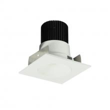 Nora NIOB-2SNDC40XMPW/10 - 2&#34; Iolite LED Square Reflector with Round Aperture, 1000lm / 14W, 4000K, Matte Powder White