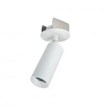 Nora NIOP-1RCY40XMPW - 1&#34; iPOINT Monopoint Luminaire, Round Cylinder, 750lm, 4000K, 90+CRI, Matte Powder White