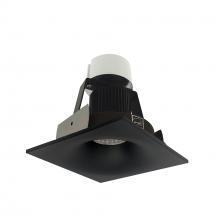 Nora NIR-4SNBCDXBB - 4&#34; Iolite LED Square Bullnose Retrofit, 800lm / 12W, Comfort Dim, Black Finish