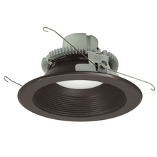 Nora NLCBC2-65227BZBZ/A - 6&#34; Cobalt Click Round Retrofit Baffle, 750lm / 10W, 2700K, Bronze Baffle / Bronze Flange