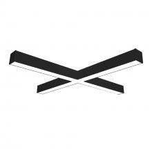 Nora NLINSW-X334B - &#34;X&#34; Shaped L-Line LED Direct Linear w/ Selectable Wattage & CCT, Black Finish