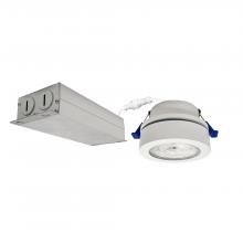 Nora NMW-430MPW - 4&#34; M-Wave Can-less Adjustable LED Downlight, 3000K, Matte Powder White finish