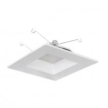 Nora NOXAC-63640WW/HL - 6&#34; AC Onyx Square LED Retrofit Reflector, 1100lm / 17W, 4000K, White Finish