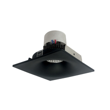 Nora NPR-4SNBCDXBB - 4&#34; Pearl LED Square Bullnose Retrofit, 800lm / 12W, Comfort Dim, Black Finish