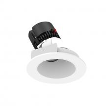 Nora NPRLV-4RSLA35XMPW - 4&#34; Pearl Low Voltage LED Round Adjustable Slot Retrofit, 1050lm / 11W, 3500K, Matte Powder White