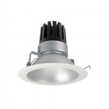 Nora NRM3-61L330FHZW - 6&#34; Marquise III Round Open Reflector, 2000lm, 3000K, Flood Optic, Haze Reflector/White Flange