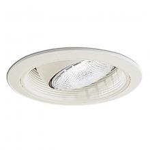 Nora NTM-49 - 6&#34; Stepped Baffle w/ Regressed Eyeball, White