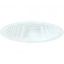 Nora NTM-713WAL - 6&#34; Air-Tight Aluminum Baffle Cone w/ Flange, White