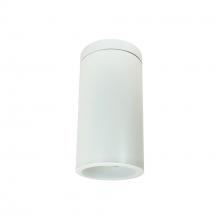 Nora NYLD2-6S075140WWW - 6&#34; Cobalt Surface Mount Cylinder, White, 750L, 4000K, White/White Reflector, 120V Triac/ELV