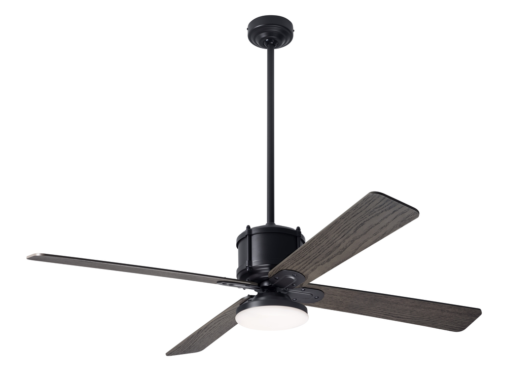 Industry DC Fan; Dark Bronze Finish; 50&#34; Graywash Blades; 20W LED Open; Wall Control