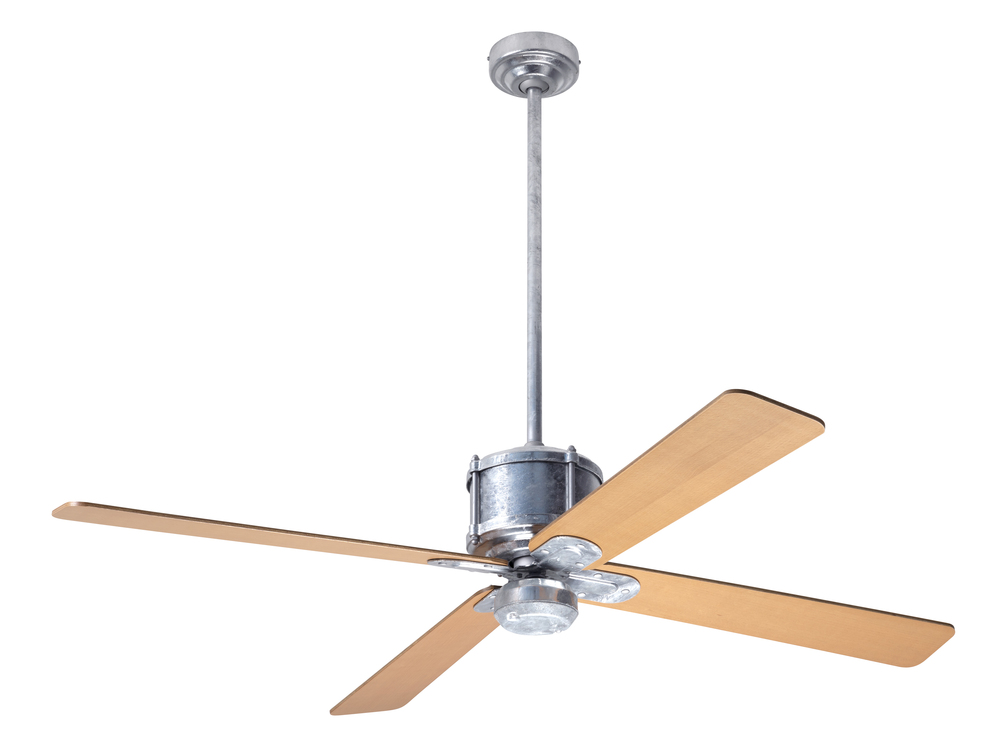 Industry DC Fan; Galvanized Finish; 50&#34; Maple Blades; No Light; Remote Control