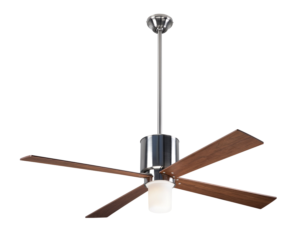 Lapa Fan; Bright Nickel Finish; 50&#34; Mahogany Blades; 17W LED; Fan Speed and Light Control (3-wir