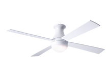 Modern Fan Co. BAL-FM-GW-42-AL-652-002 - Ball Flush Fan; Gloss White Finish; 42&#34; Aluminum Blades; 20W LED; Fan Speed and Light Control (3