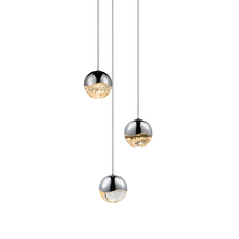 Sonneman 2914.01-MED - 3-Light Round Medium LED Pendant