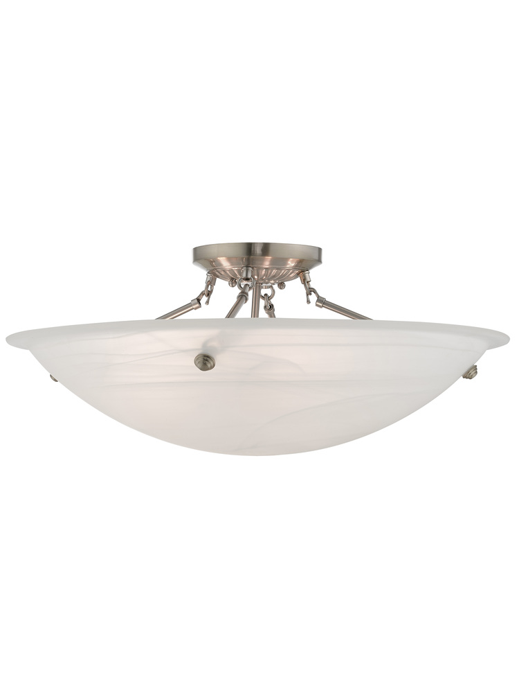 4 Light Brushed Nickel Ceiling Mount