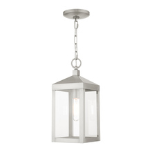 Livex Lighting 20591-91 - 1 Lt Brushed Nickel Outdoor Pendant Lantern