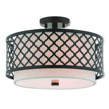 Livex Lighting 41112-92 - 3 Lt EBZ Ceiling Mount