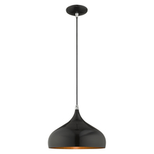 Livex Lighting 41172-68 - 1 Lt Shiny Black Mini Pendant