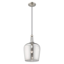 Livex Lighting 41244-91 - 1 Lt Brushed Nickel Mini Pendant