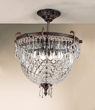 Classic 55533 OX C - Three Light Bronze Bowl Semi-Flush Mount