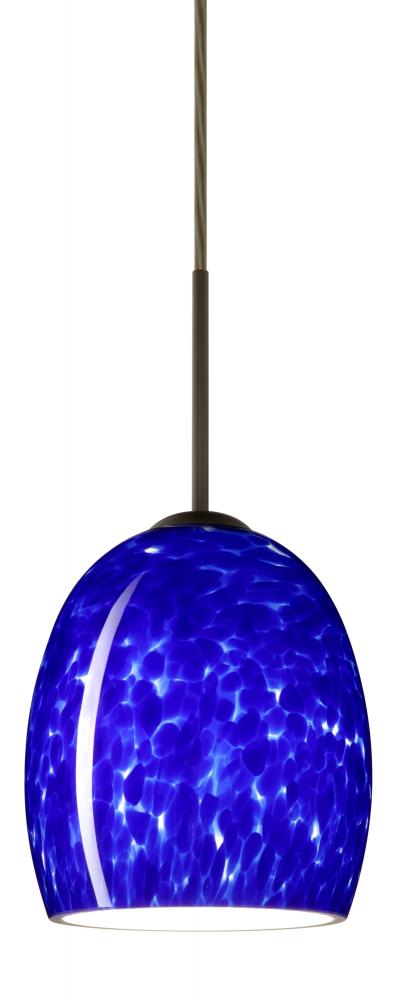 Besa Lucia LED Pendant Blue Cloud Bronze 1x9W LED, 15Ft. Cord