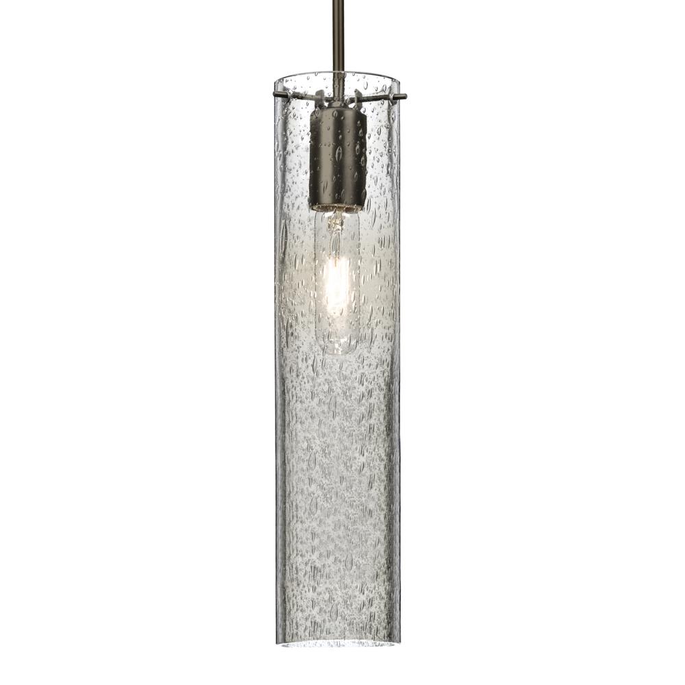 Besa, Juni 16 Cord Pendant, Clear Bubble, Bronze, 1x60W Medium Base, 15Ft. Cord