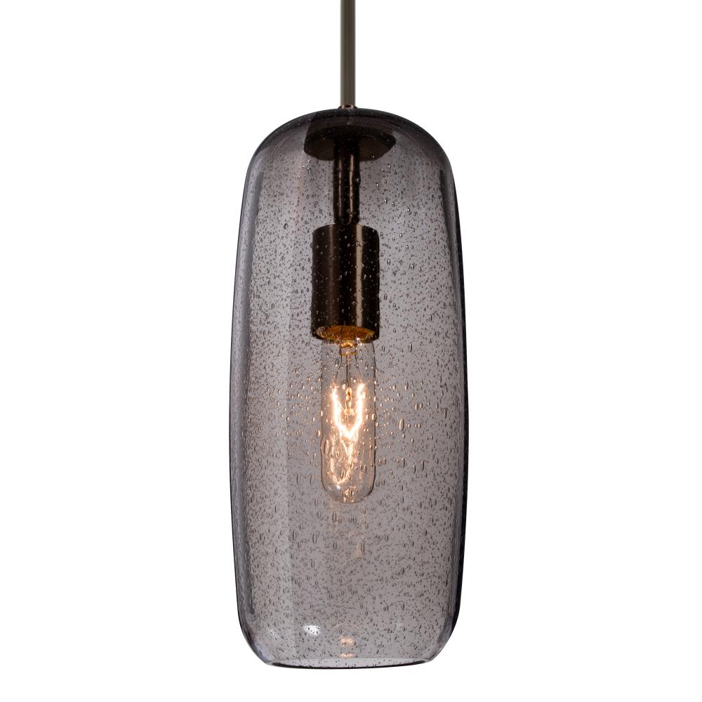 Besa, Pinot 13 Cord Pendant, Smoke Bubble, Bronze FInish 1x60W Incandescent