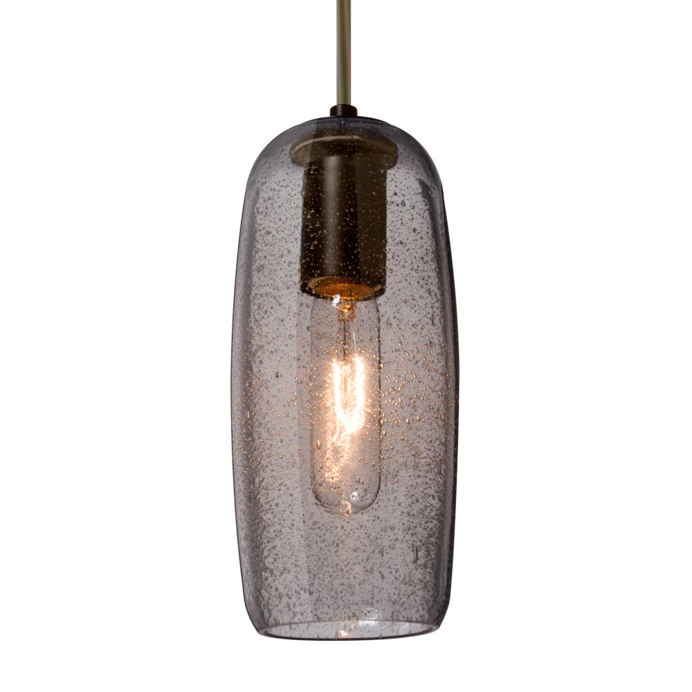 Besa, Pinot 9 Cord Pendant, Smoke Bubble, Bronze FInish 1x60W Incandescent, 15Ft. Cor