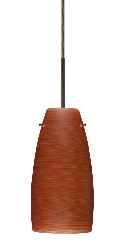 Besa Tao 10 Pendant Bronze Cherry 1x100W Medium Base, 15Ft. Cord